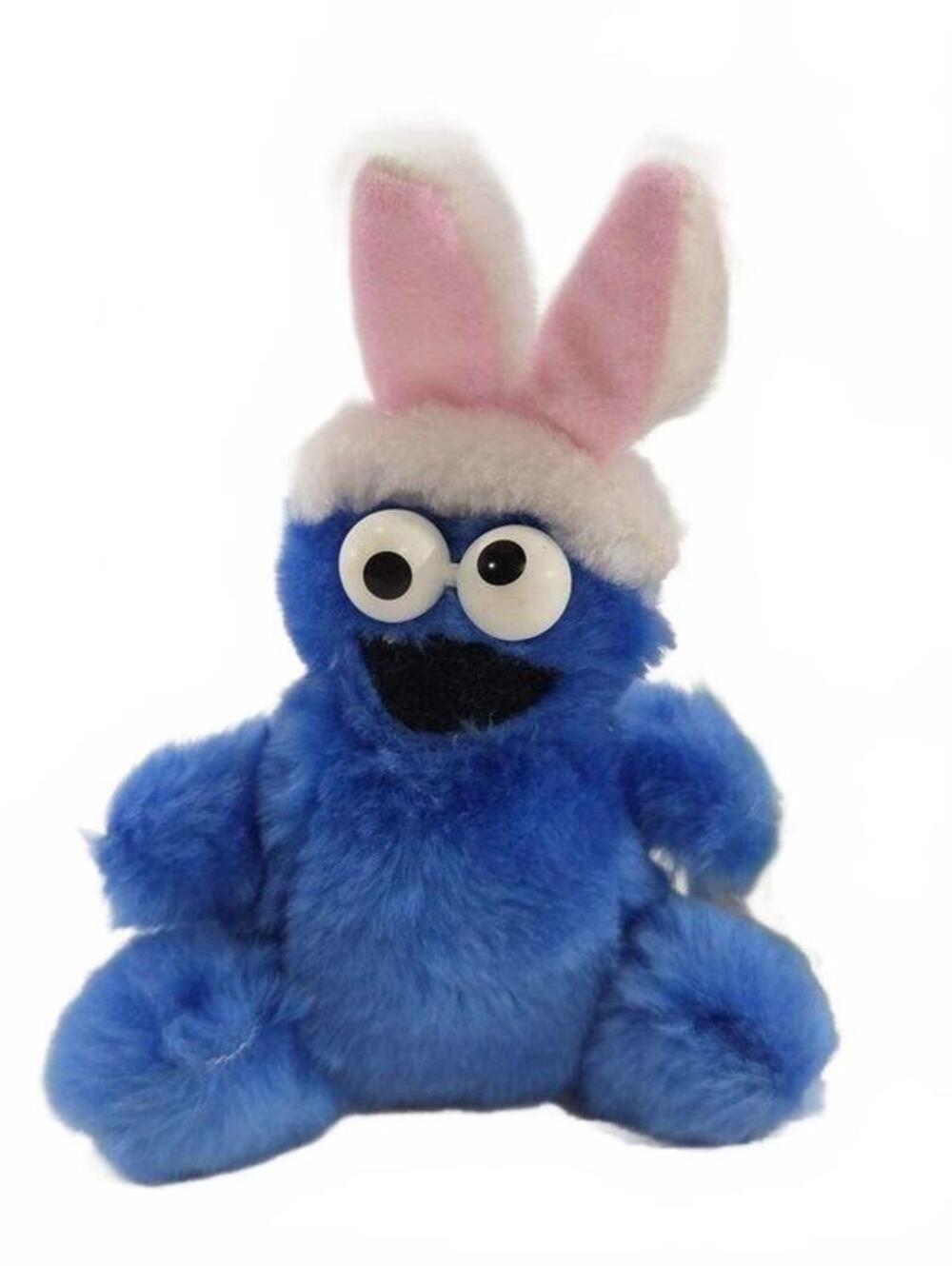 Vintage Cookie Monster Easter Plush 90's Sesame Street Applause